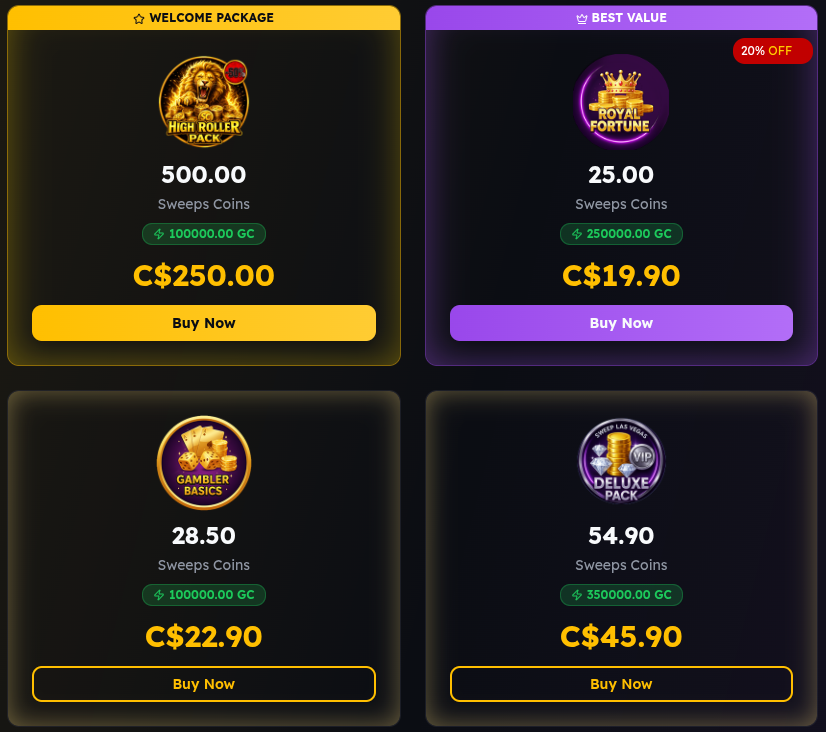 SweepLasVegas Casino Shop